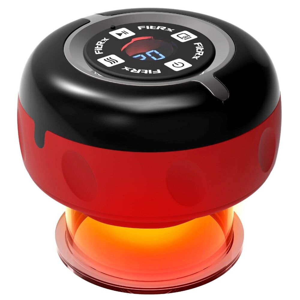 FitRx Smart Cupping Therapy On-The-Go Rechargeable Heated Massage Cup 30357
